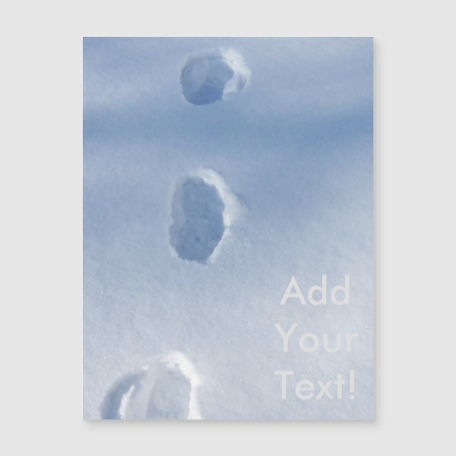 Huellas de invierno en la nieve (Anverso)