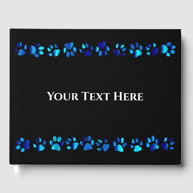 Huellas de Patas Azules - Libro de Visitas (Anverso)