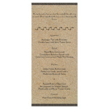 Huellas en el menú Boda de arena