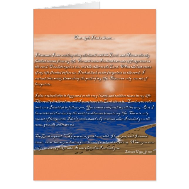 Huellas en el poema de la arena (Frente)