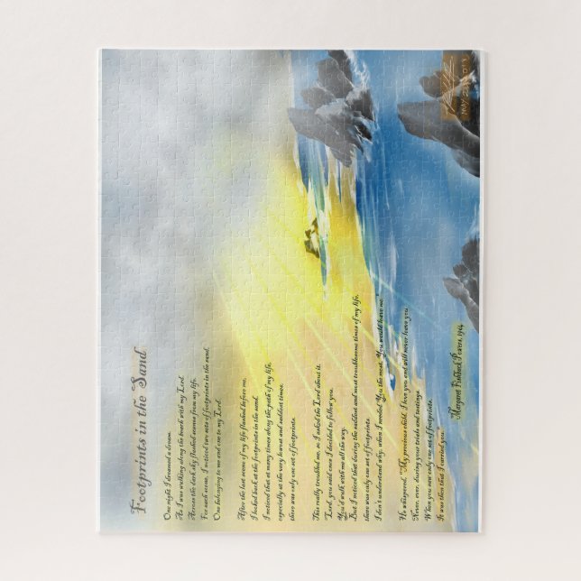 Huellas en el rompecabezas de arena (Vertical)