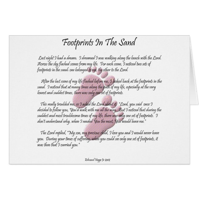 Huellas en la arena (Anverso (Horizontal))