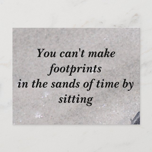 Huellas en la postal de arena (Anverso)