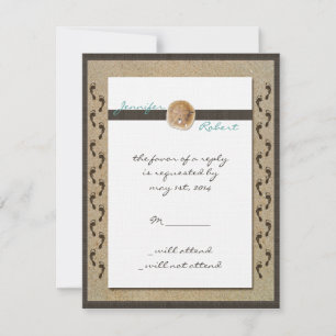 Huellas en la tarjeta de respuesta de arena