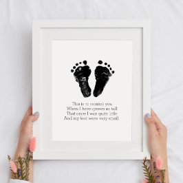 Huellas infantiles minimalistas Decoración artísti