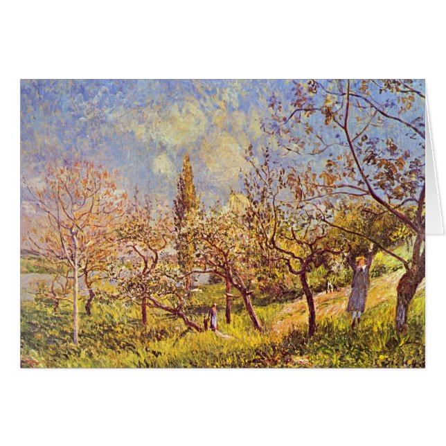 Huerta de Alfred Sisley en primavera (Anverso (Horizontal))