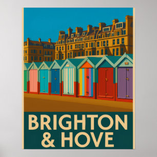 Huertas Brighton Beach - Colorida Impresión coster