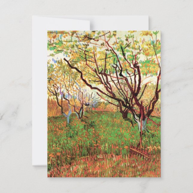 Huerto en flor de Vincent van Gogh (Anverso)