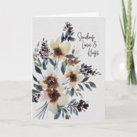 Hues de amor - Pensando en ti tarjeta de felicitac