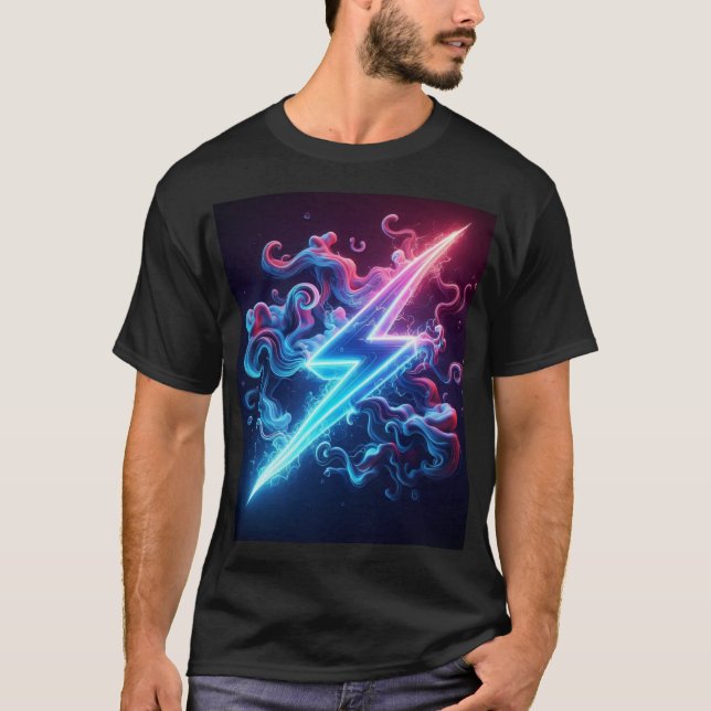 Hues eléctricos: camiseta relámpago (Anverso)