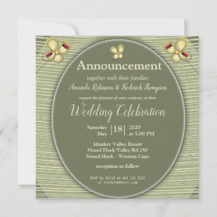 Hues naturales verdes - Rayas y flores