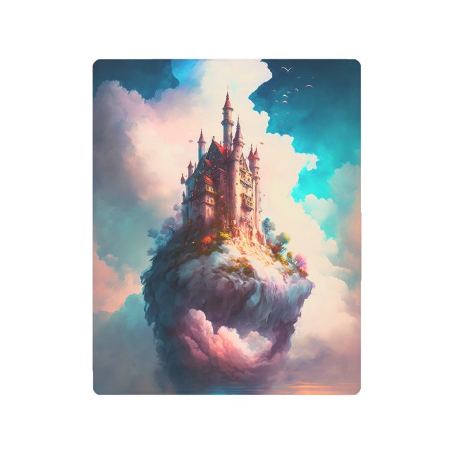 Hueso de cielo de castillo Fantasía Arte impresión (Anverso)