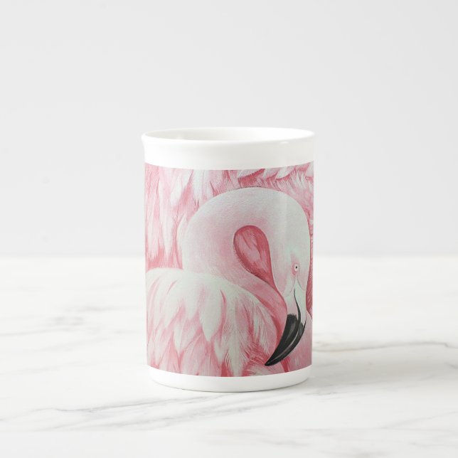 Hueso de Flamingo taza de China (Frente)