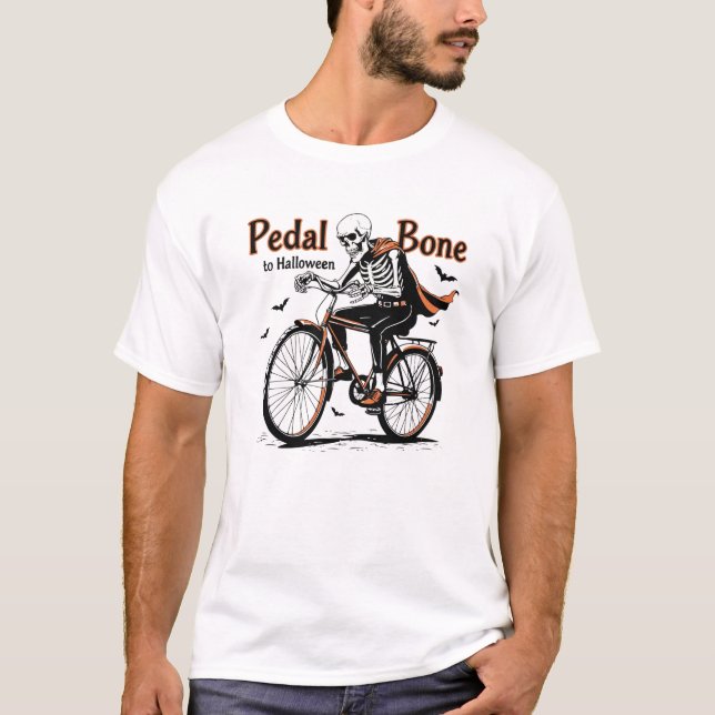 Hueso de pedal a camisetas de ciclismo de Hallowee (Anverso)