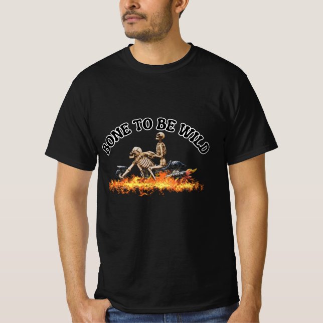 Hueso para ser camiseta salvaje (Anverso)