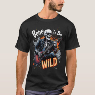 Hueso para ser camiseta salvaje