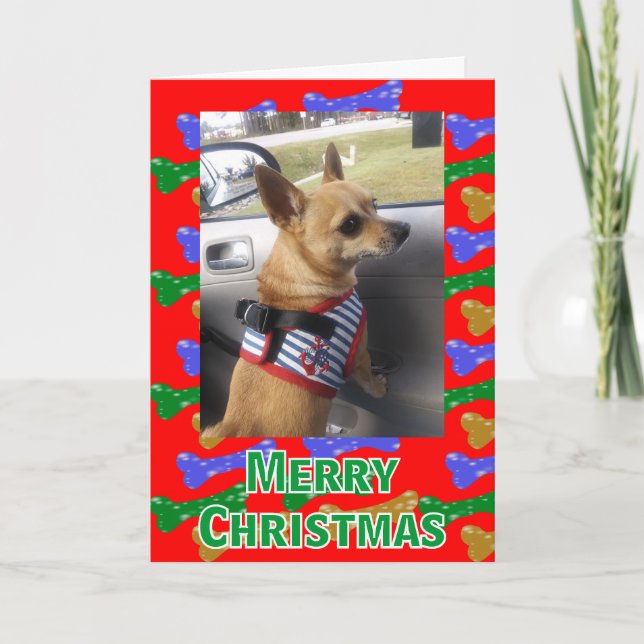 Huesos de perro Purpurinoso cualquier tarjeta de N (Anverso)