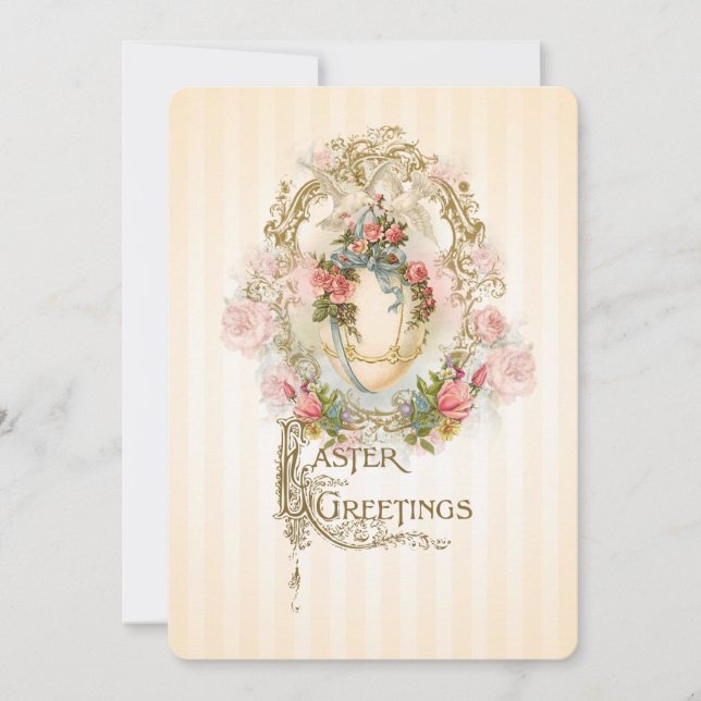 Huevo celeste - Invitación a la felicitación de Pa (Anverso)