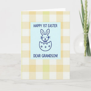 Huevo de Criatura con Pajarita Adorable Tarjeta