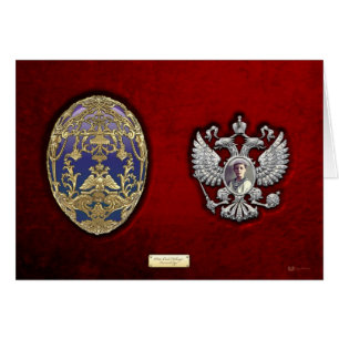 Huevo de Faberge Tsarevich con sorpresa sobre terc