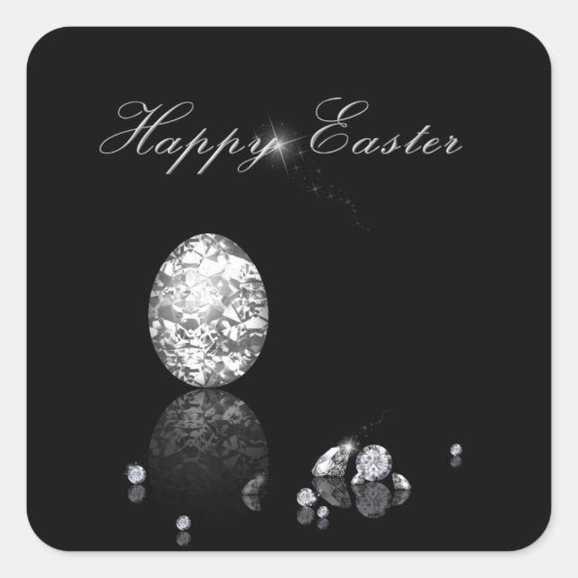 Huevo de Pascua Brillante - Pegatina (Anverso)