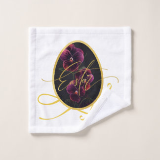 Huevo de Pascua dorado y Iris elegante