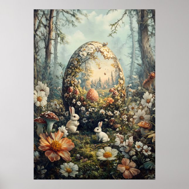 Huevo de Pascua Fantasía en el arte de la pared fo (Frente)
