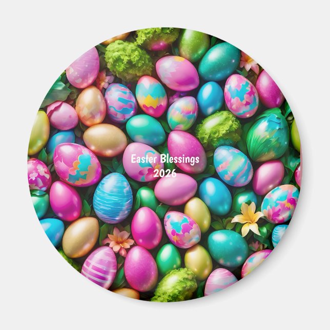 ~ Huevo de Pascua Imán ~ Multicolor ~ (Frente)