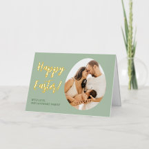Huevo elegante con foto y nombre personalizados "¡