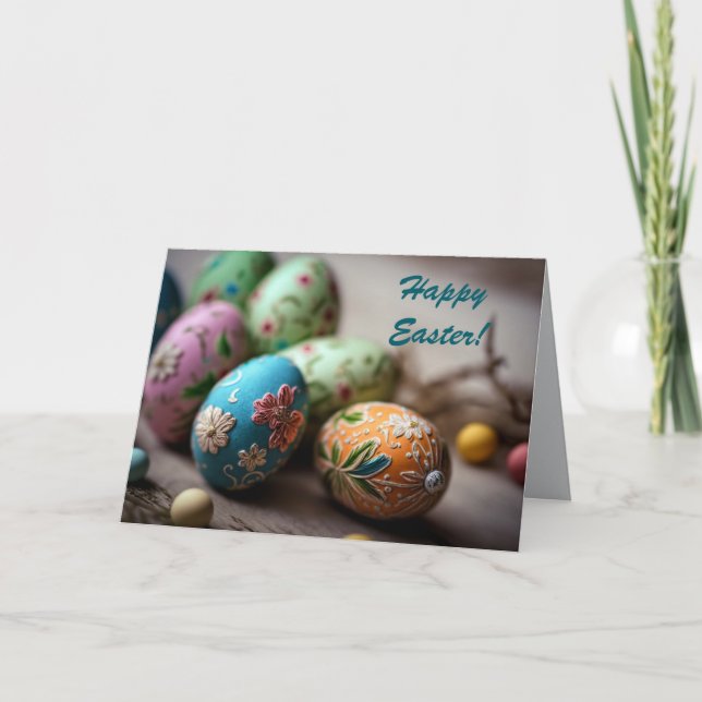 HUEVO FANCY EASTER - TARJETA RELIGIOSA (Anverso)