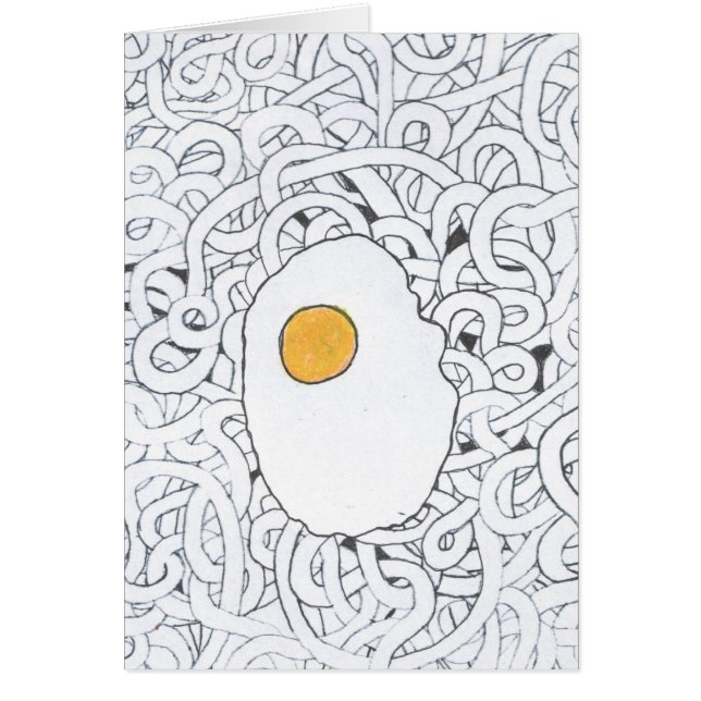 Huevo frito y espaguetis (Frente)