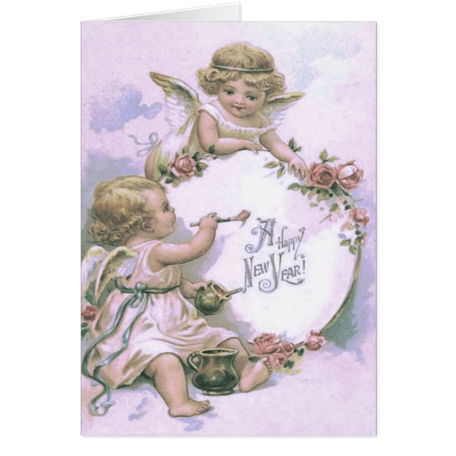Huevo Rosa Cherub Angel Painting (Frente)