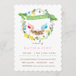 Huevo rosa pequeño| Invitación de Chica Baby Showe