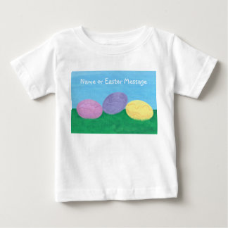 Huevos coloridos de Pascua, nombre o camisetas de