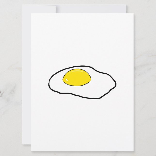 Huevos de huevo frito Personalizado Dibujo Huevos  (Anverso)
