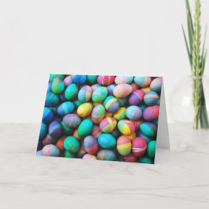 Huevos de Pascua coloridos - Tarjeta