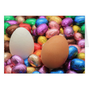Huevos de pascua de chocolate