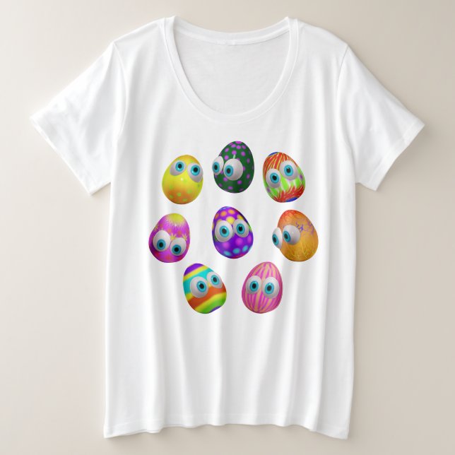 Huevos de Pascua de dibujos animados lindos y dive (Anverso del diseño)