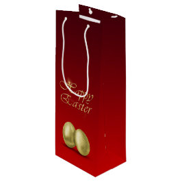 Huevos de Pascua Dorada - Bolsa de regalo de vino