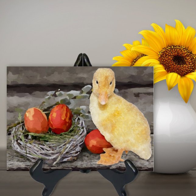 Huevos de Pascua Nido Cuco Amarillo Acuarela (Subido por el creador)