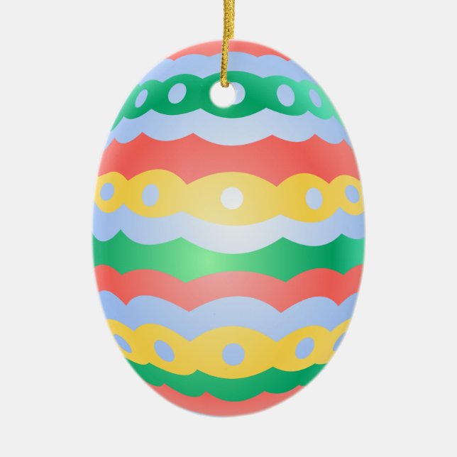 Huevos de Pascua Ornament Personalizado Decoracion (Frente)