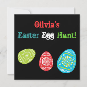 Huevos de Pascua Reciclados Invitación a la caza d