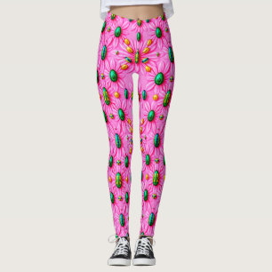 HUEVOS DE PASCUA ~ Rosa Floral 3D ~ Leggings