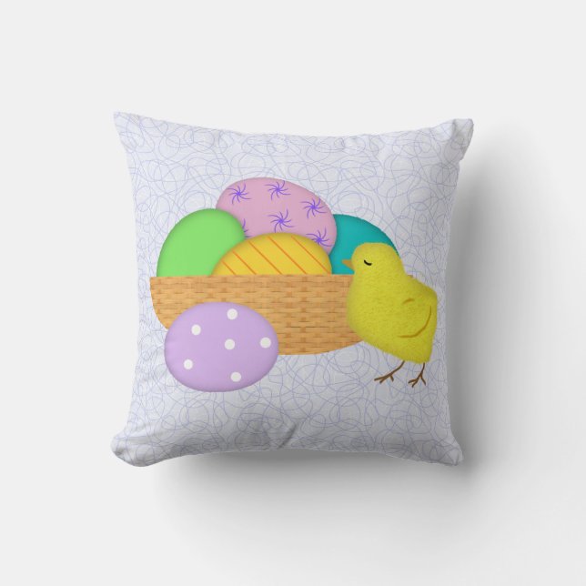Huevos De Pascua Y Almohada De Chick (Anverso)