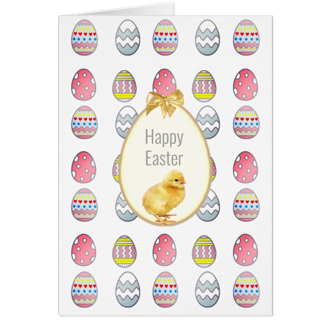 Huevos de Pascua y pollito lindo (Frente)