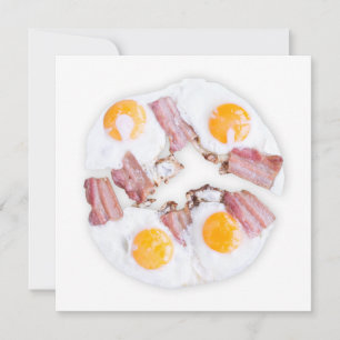 Huevos fritos con tocino