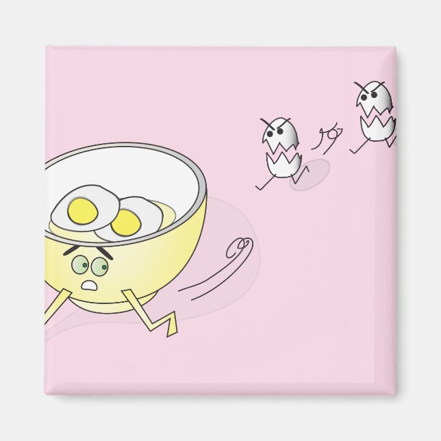 Huevos persiguiendo un imán Bowl (Frente)