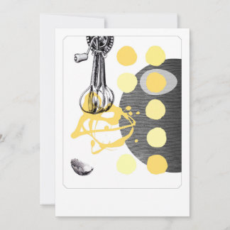 Huevos revueltos - invitación o notecard
