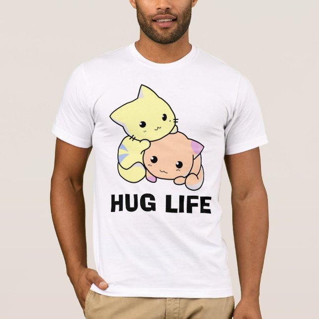 HUG LIFE, camisetas Cat (Anverso)