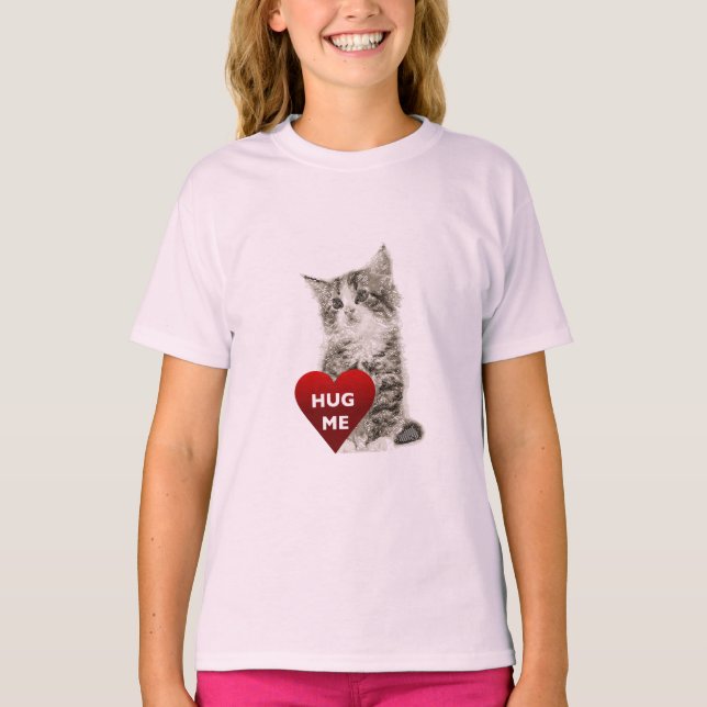 Hug Me - Camiseta Básica De Los Chicas (Anverso)